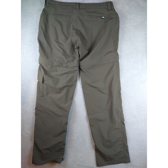 North Face Women's 14 Pants Convertible Zip Off OD Green Gorpcore Cargo Pockets - Picture 14 of 14
